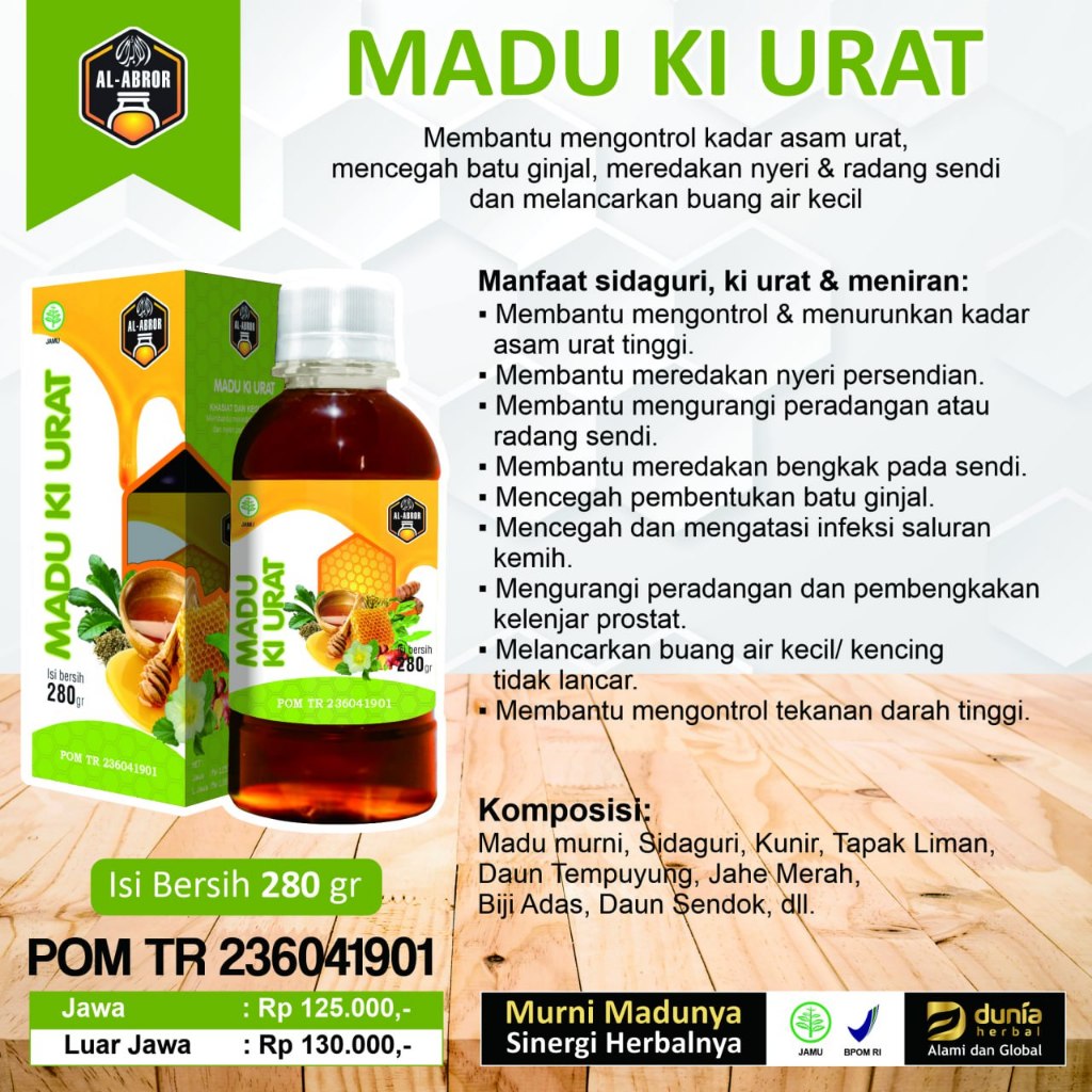 Madu KI URAT Madu Asam Urat & Radang Sendi