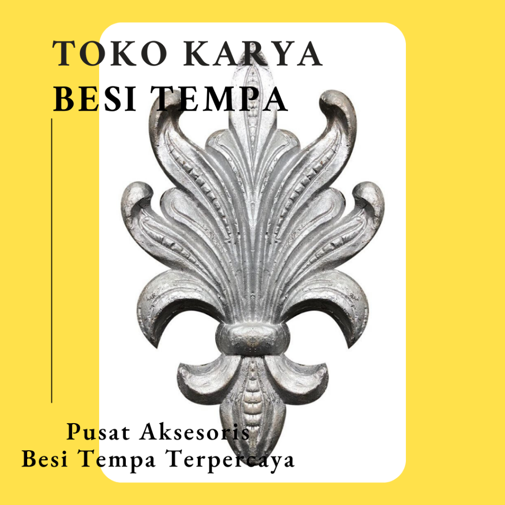 Ornamen Pagar Besi Tulip 111 / Ornamen Besi Tempa / Ornamen Pagar Besi dan Tralis / Aksesoris Besi T