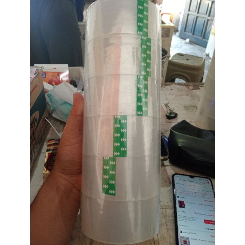 

Lakban solasi putih 90 yard isi 6 pcs