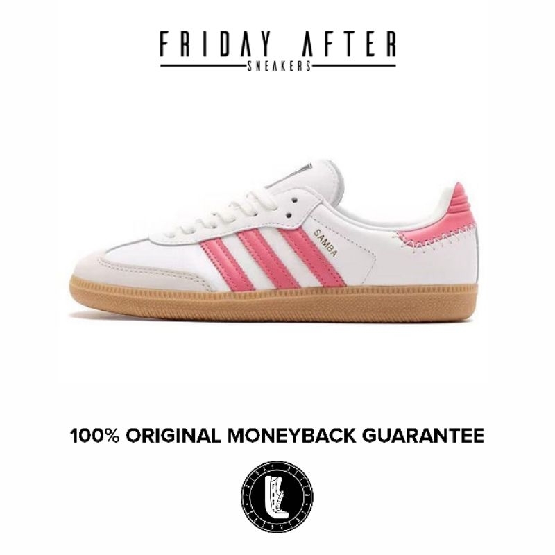 Sepatu Sneakers Wanita Adidas Samba OG Rose Tone Cloud White JI2013 Original Resmi