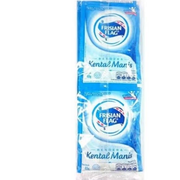 

Susu 1Sachet Frisian Flag Kental Manis Bendera Putih