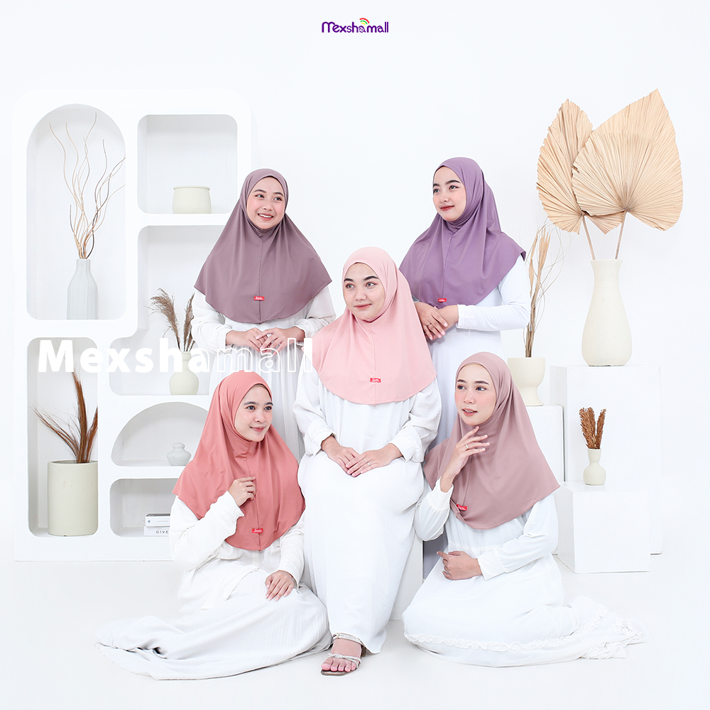 Shamira - Jilbab Bergo Sport Hijab Syakira Non Pet I Hijab Sport Jersey High Quality By Shamira