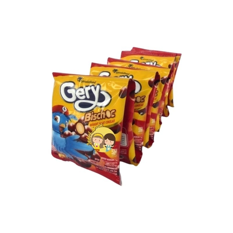 

SNACK CHIKI JADUL GERY COKLAT 1 RENTENG ISI 10 PCS