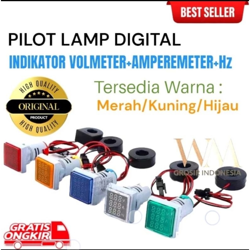 Pilot Lamp Digital volt ampere Hz
