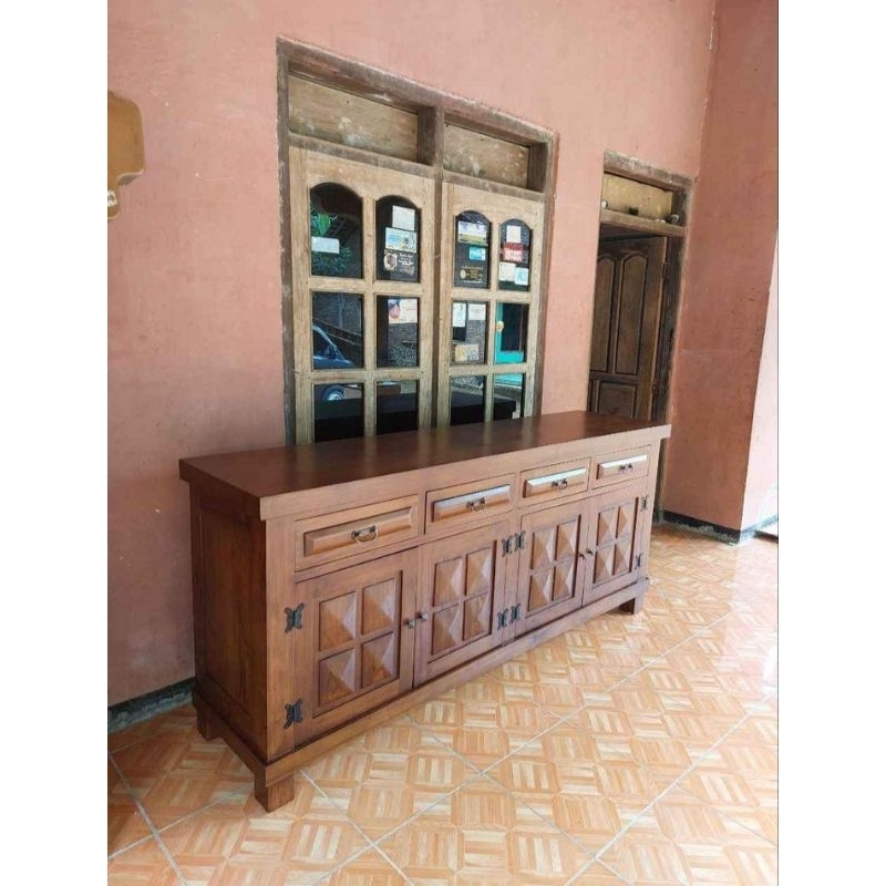 BUFET TV KAYU JATI/ KABINET FURNITURE JATI JEPARA