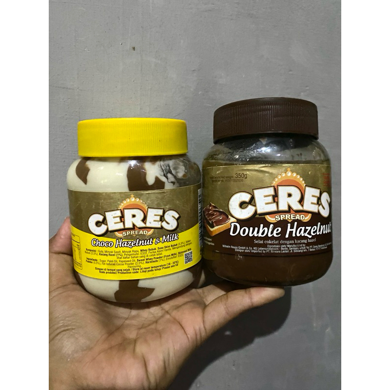 

SELAI CERES SPREAD CHOCO HAZELNUT MILK / DOUBLE HAZELNUT 350GR