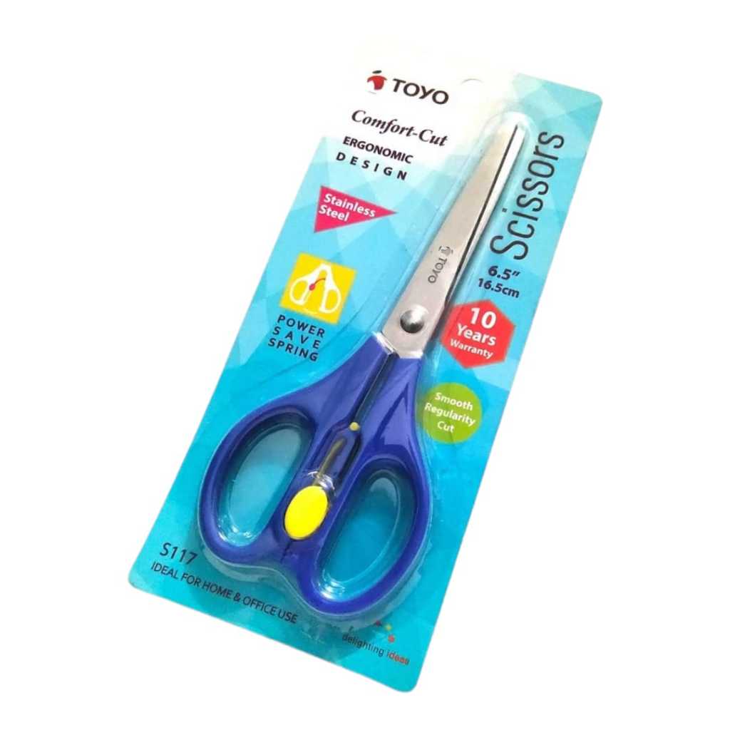 

TOYO SCISSOR GUNTING 16.5CM / GUNTING SERBAGUNA / GUNTING TOYO S117