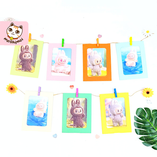 

Binder Clip / Paper Clip / Klip Kertas / Wood Clip + Frame (B) LABUBU