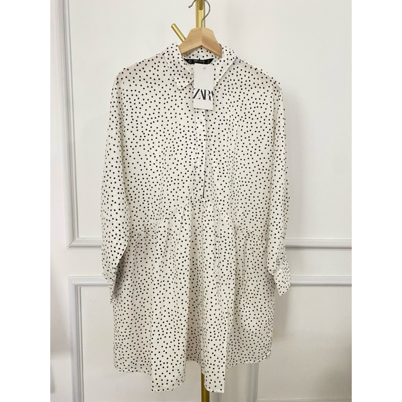 [NEW] Tunik Polkadot Putih by Zara