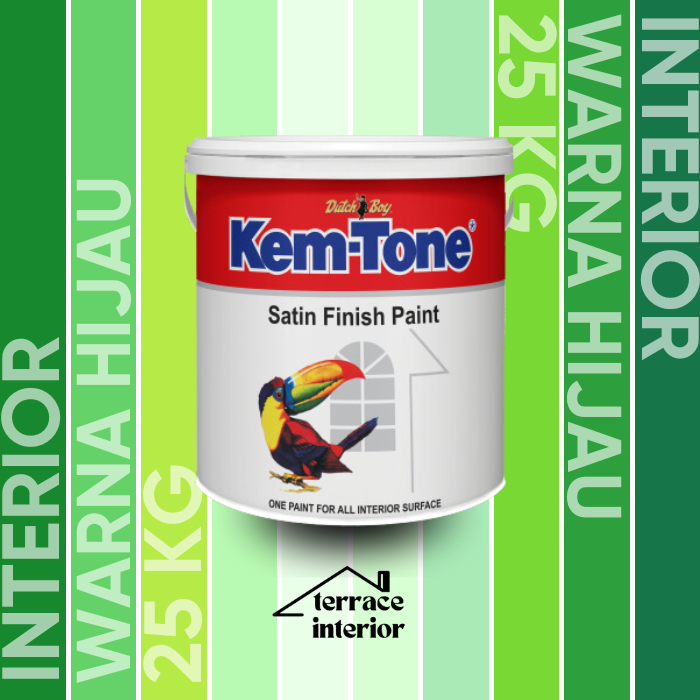 Cat Tembok Kemtone Interior Warna Hijau 25 Kg