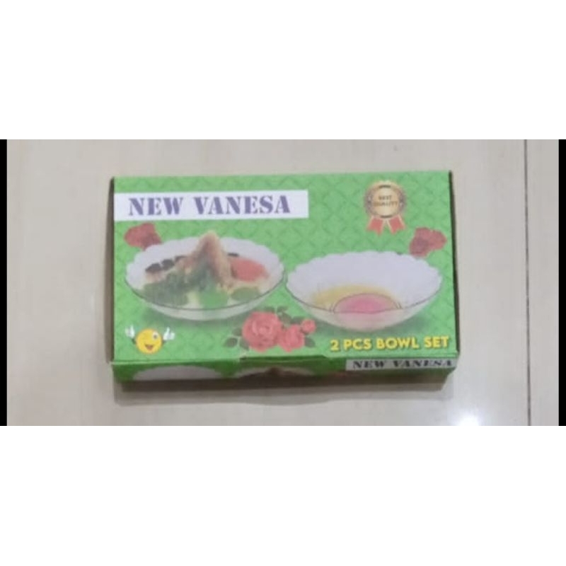 mangkok kaca/mangkok sayur isi 2