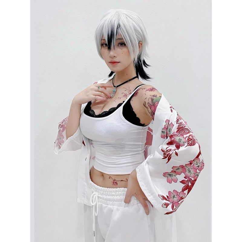 【Lolicos】Ready Dakeda Kaneshiro Cosplay Costume Windbreaker Wig Kimono Haori Manhwa Anime Kostum