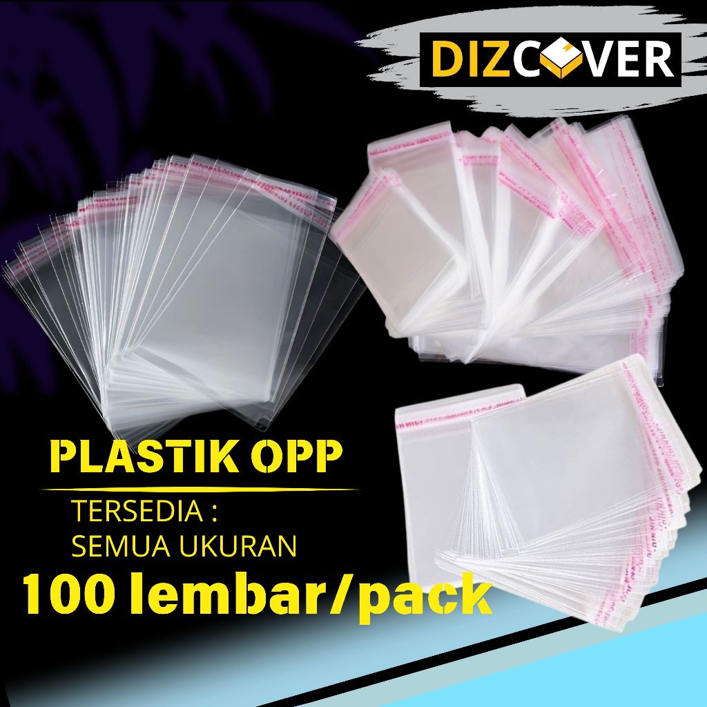 

– PLASTIK OPP SEAL Lem Perekat Plastic Packing Bening Baju | Makanan | Souvenir Isi 100 Pcs