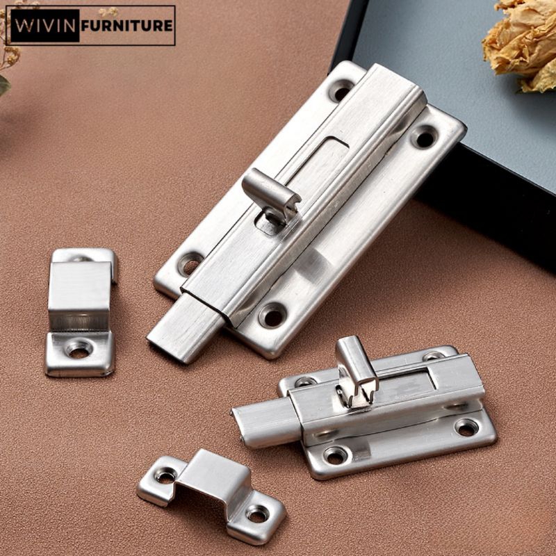 Grendel Pintu Kayu Bahan Stainless Ukuran 4"/ 3"/ 2"