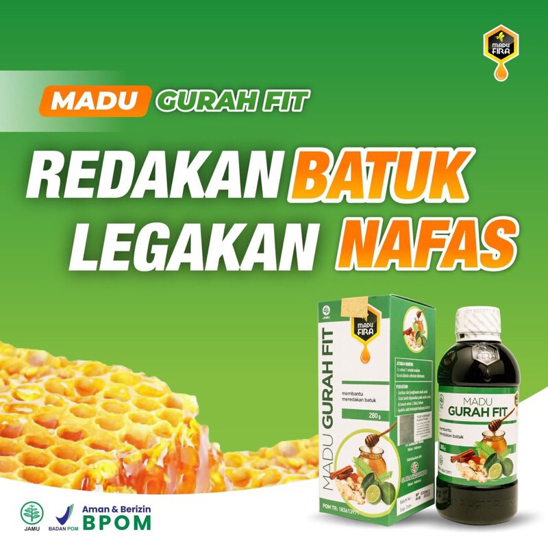 

Madu GURAHFIT - Bantu Redakan BATUK & Legakan NAFAS