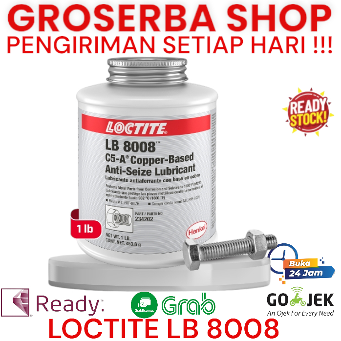 Loctite LB 8008 C5-A Coper - based anti seize Lubricant LOCTITE LB8008 453,6 GRAM