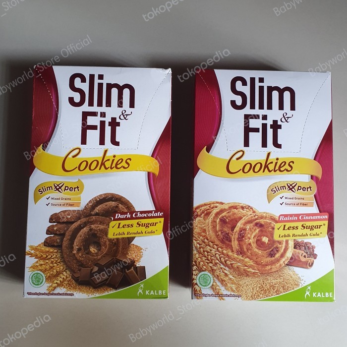 

SLIM & FIT COOKIES 10x22gr snack cemilan diet sehat SLIMFIT SLIM FIT