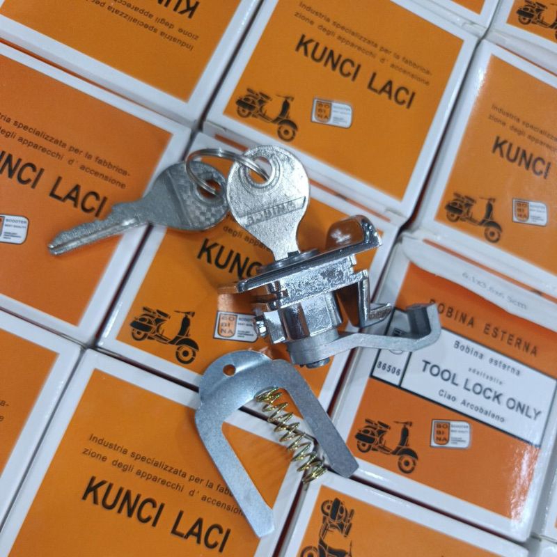 kunci box laci vespa super, sprint, px, excel