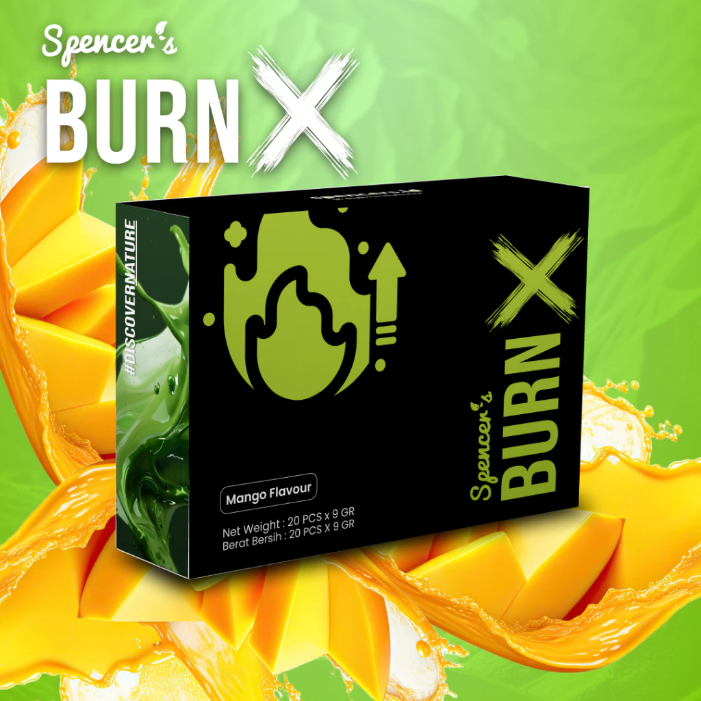 

Spencer's Supergreen Burn X Mango Flavour - Pembakar Kalori dan Lemak Alami