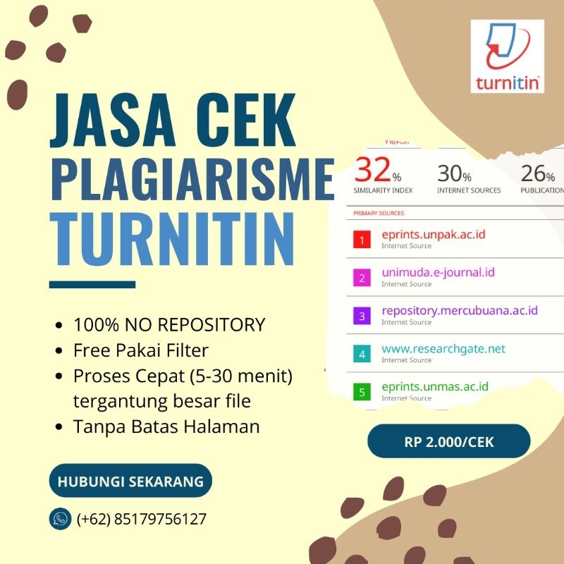 Jasa cek turnitin