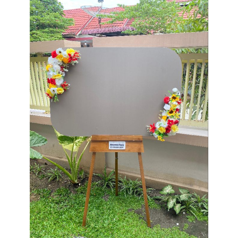 Sewa papan bunga akrilik/ papan bunga Wedding/ papan bunga wisuda