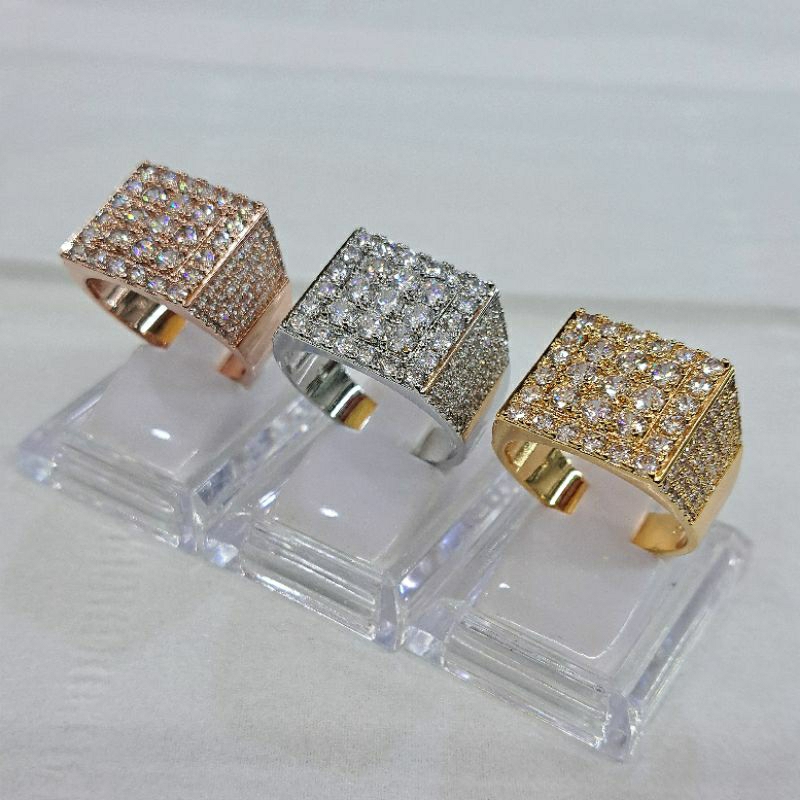 Cincin Pria Eklusif Berlian Titanium Lapis Kristal Terbaru (48)