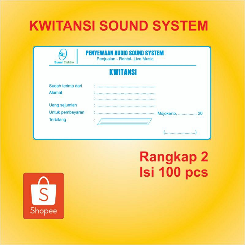 

kwitansi sound system