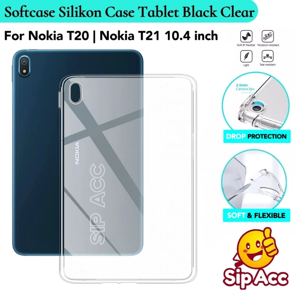 Case Nokia T21 | Casing Nokia T21 | Nokia T20 10.4 Inch Clear Case Ultrathin Jelly Case Tablet Silik