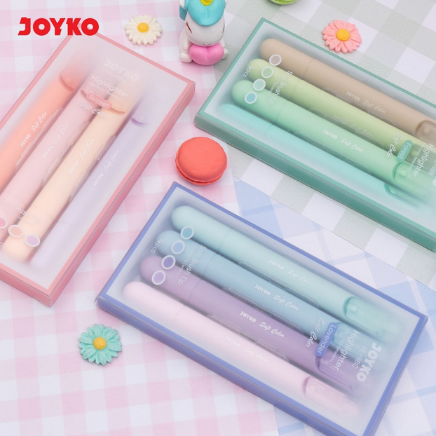 

Penanda Berwarna Highlighter Joyko HL-98 Soft Color - HL-98