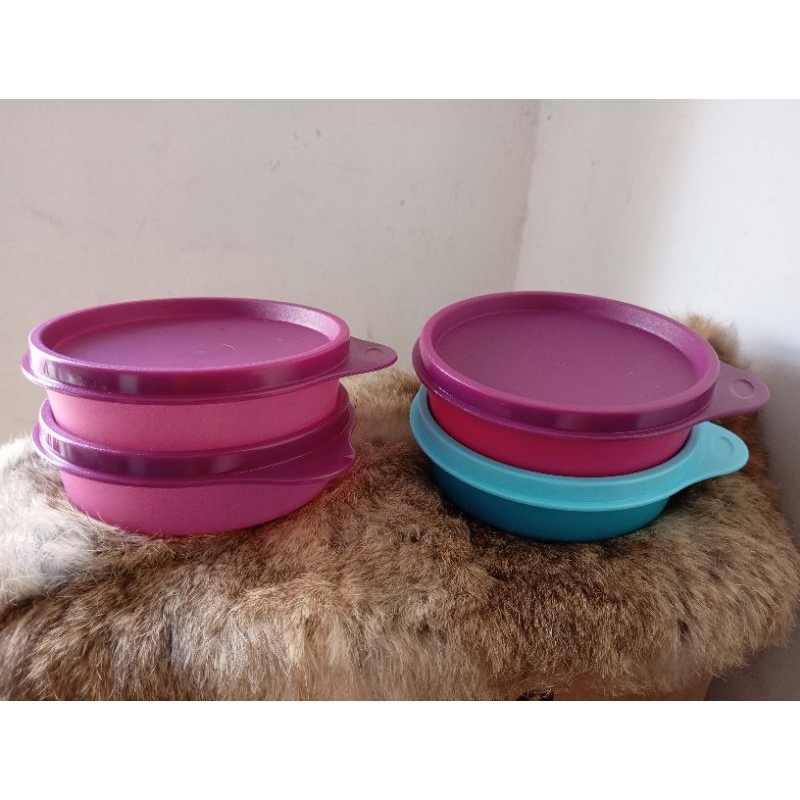 Small Handy Tupperware 200ml, Base Second, Tutup Baru