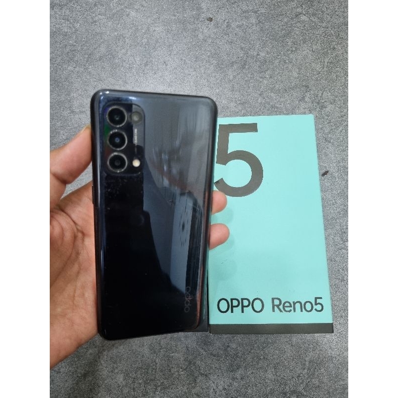 OPPO RENO 5 4G 8/128 SECOND FULLSET RESMI