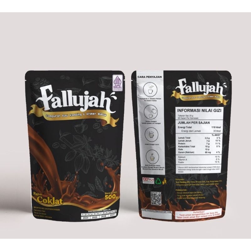 

FALLUJAH VARIAN COKLAT kemasan terbaru BPOM