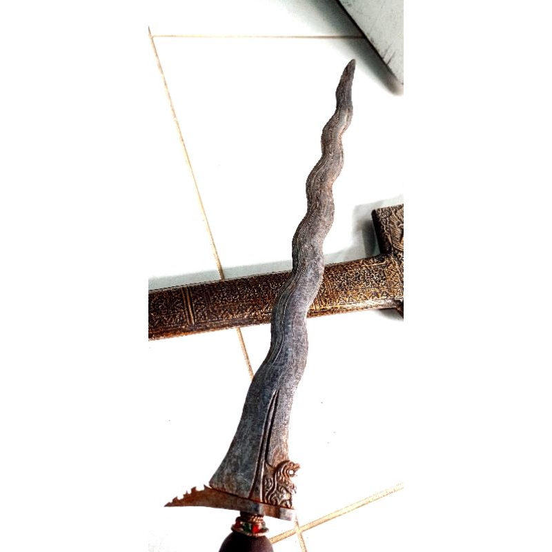 keris Luk 13 pamor kulit semangka