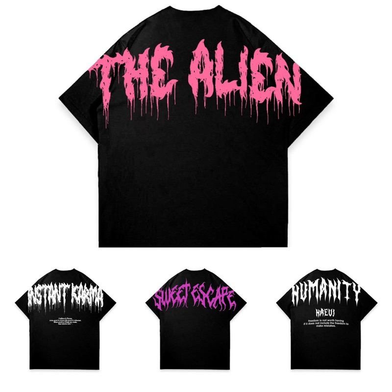 kaos tshirt motif oversize distro