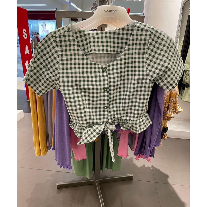 (SALE 70%‼️) Blouse colorbox