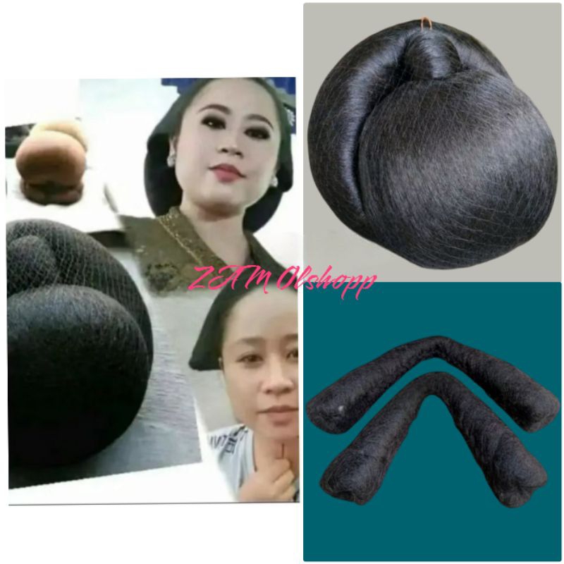 SATU SET SANGGUL SINDEN JAWA MONDOL + SUBAL SOLO