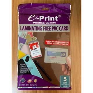 

E-PRINT PVC CARD LAMINATING FREE (200mm x 300mm) A4