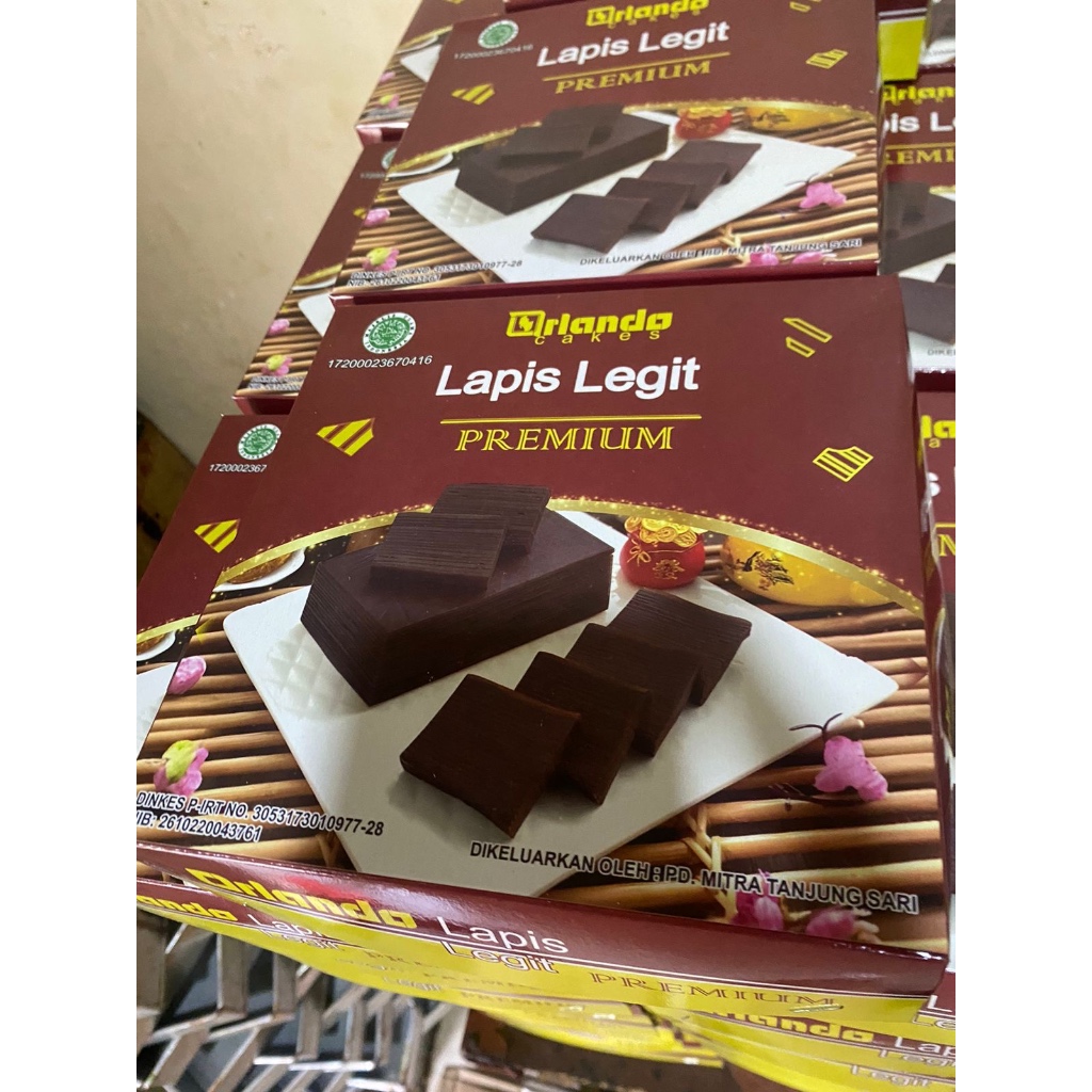 

KUE LAPIS LEGIT COKLAT SPESIAL Orlando Cakes 17x17 cm