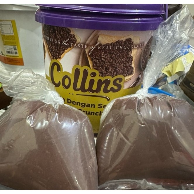 

Collins Choco Crunchy Repack 250Gr / collins selai coklat