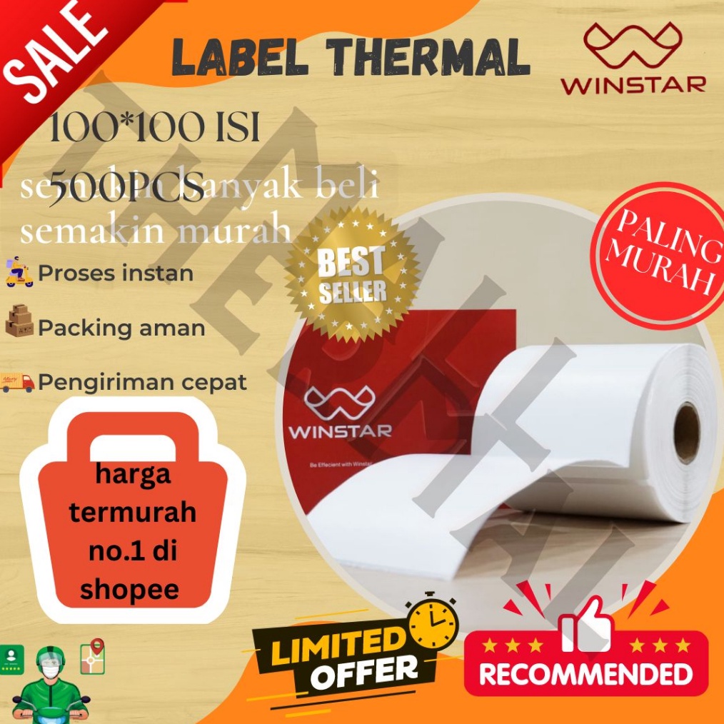 

KODE N5L5 KERTAS STICKER THERMAL 1x1 ISI 5 LEMBAR LABEL THERMAL STICKER LABEL THERMAL RESI 5 LEMBAR