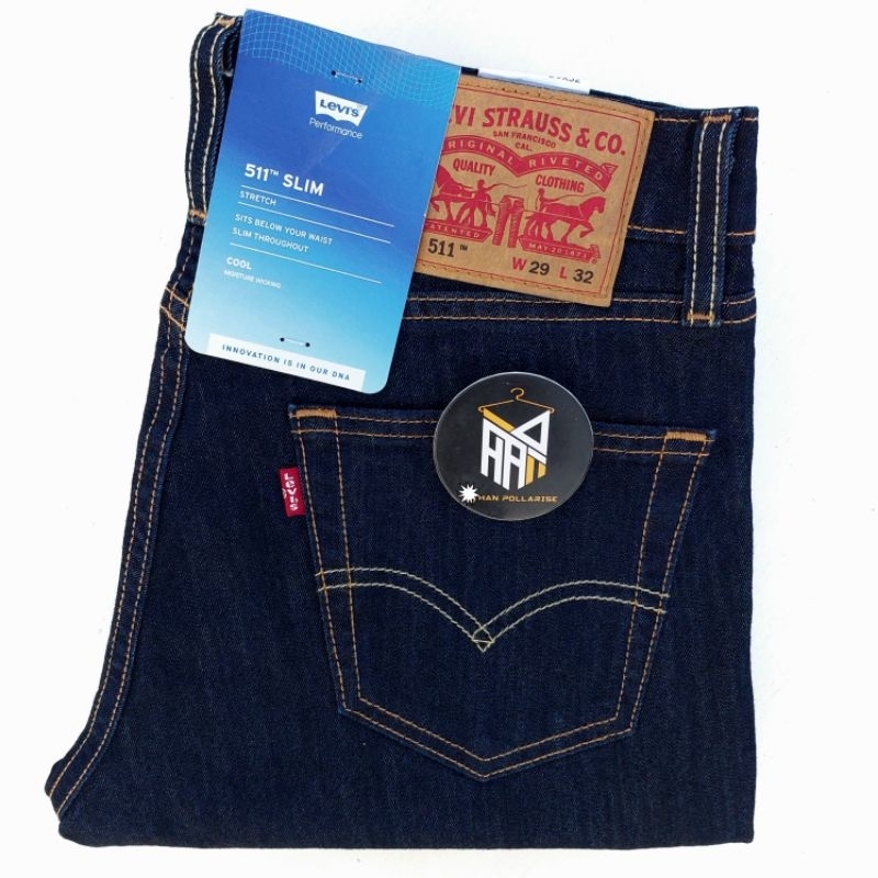 Levi 's 511 Cool Indigo Rìnse Slim Fit Jeans