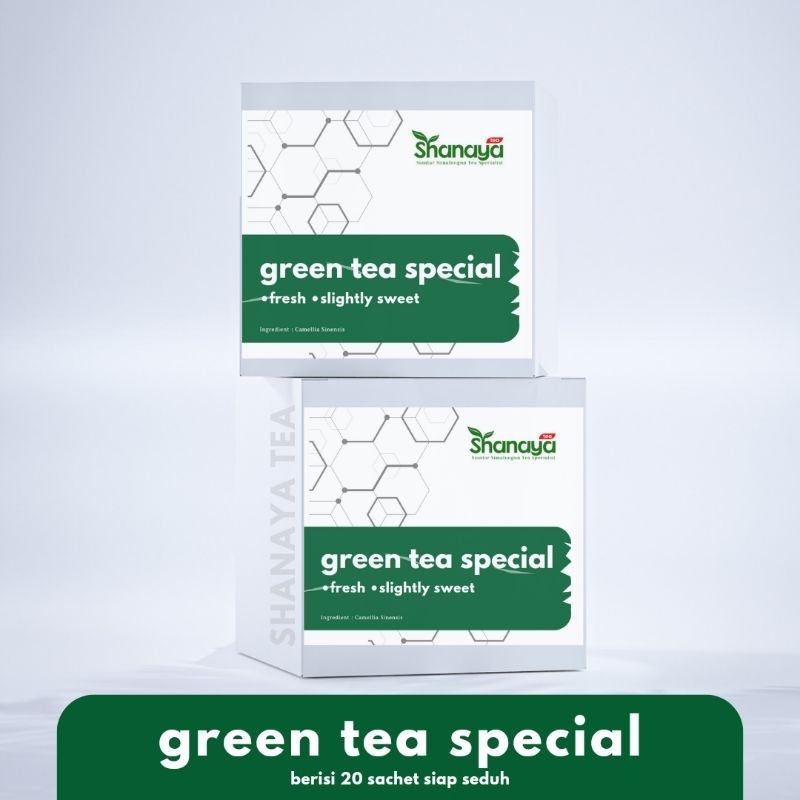 

Green Tea Special 30gr | Teh Hijau Special Shanaya Tea (isi 10 sachet @3gr praktis siap seduh)