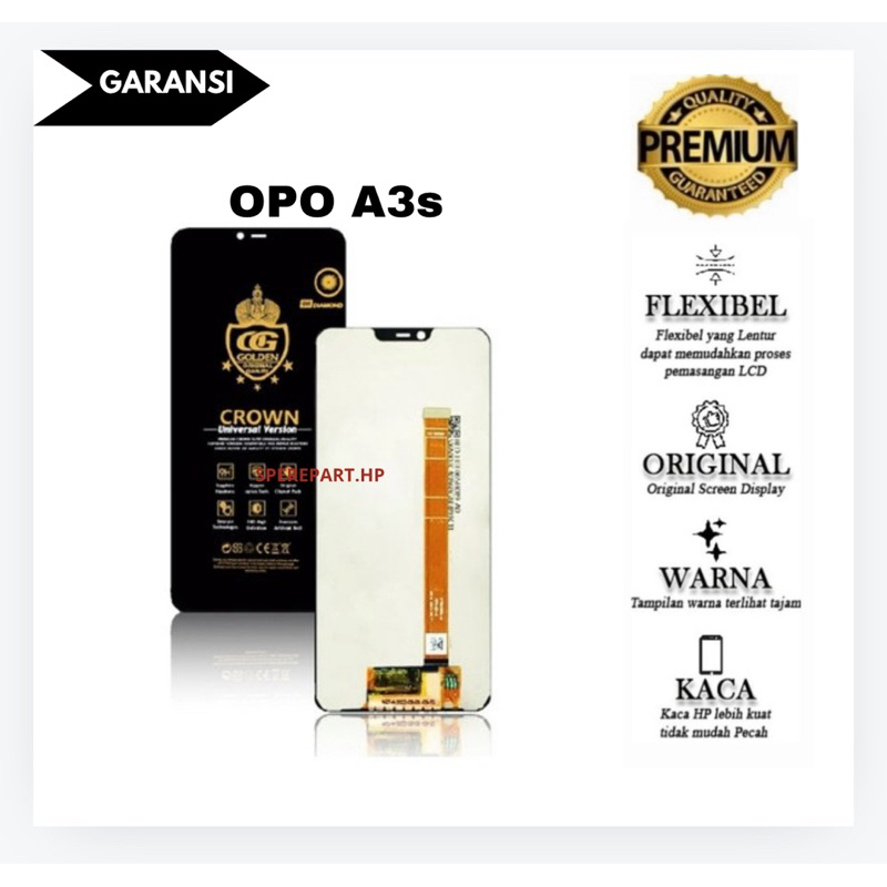 LCD TOUCHSCREEN OPO A3s FULLSET ORIGINAL/ LCD ORIGINAL OPO A3s