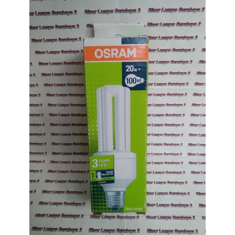 Lampu 3U OSRAM 20 Watt cahaya kuning