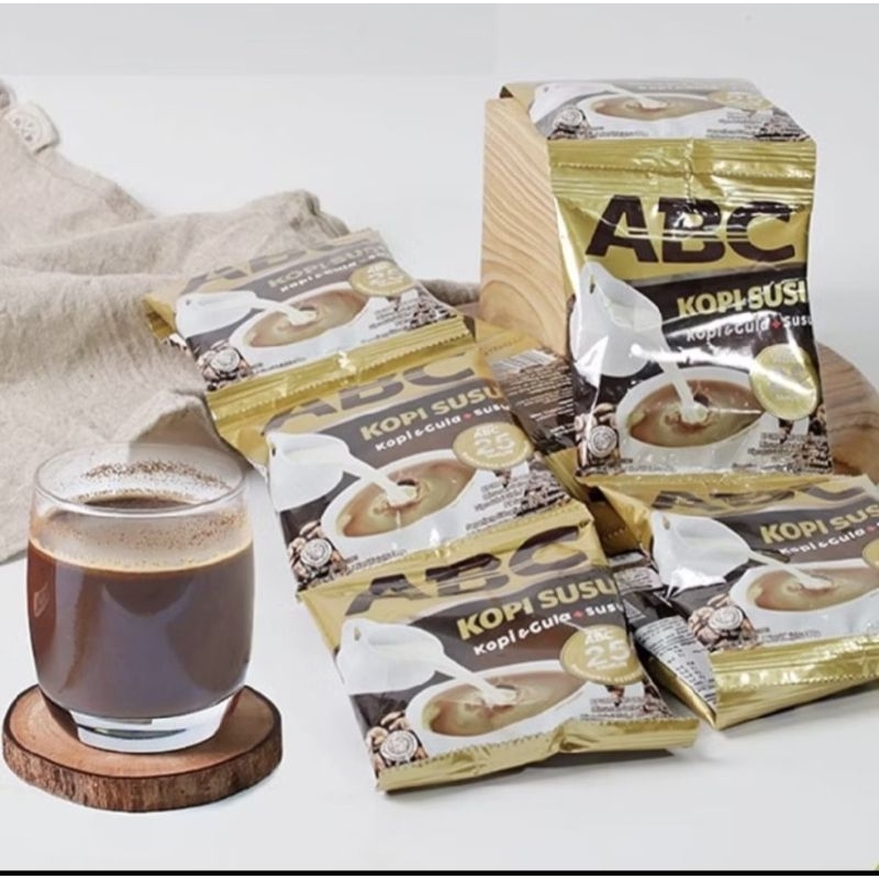 

Kopi ABC Susu, 1 renceng isi 10 sachet