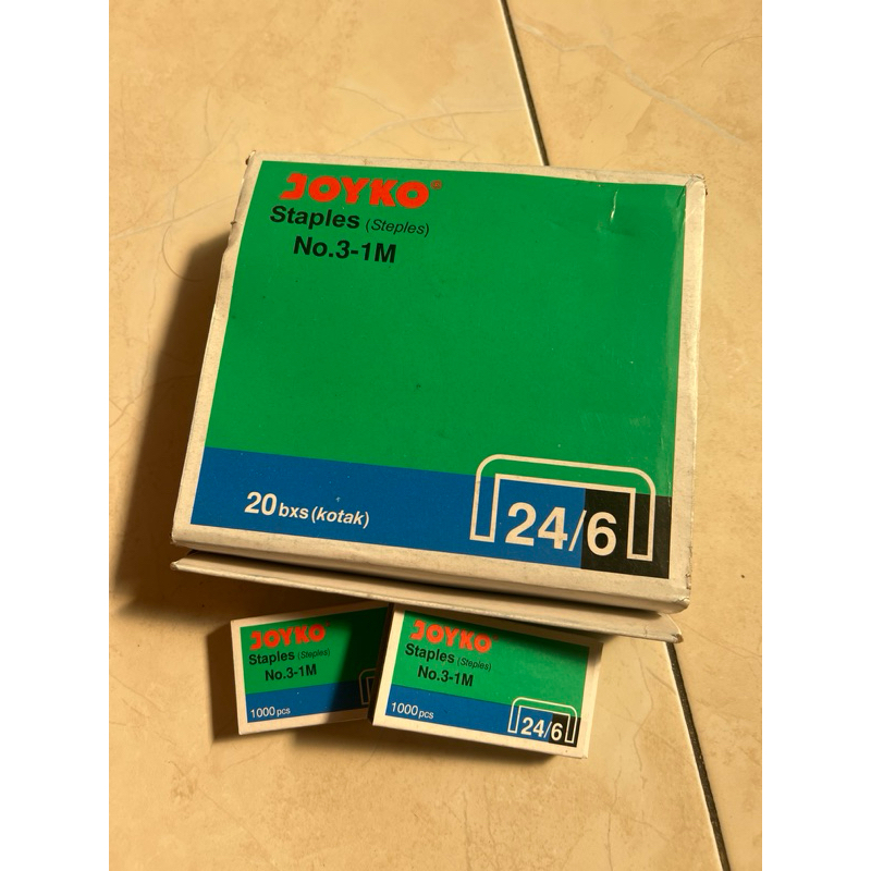 

Jual Isi/Refill Staples Stapler No.3 JOYKO 1 Dus(20kotak)