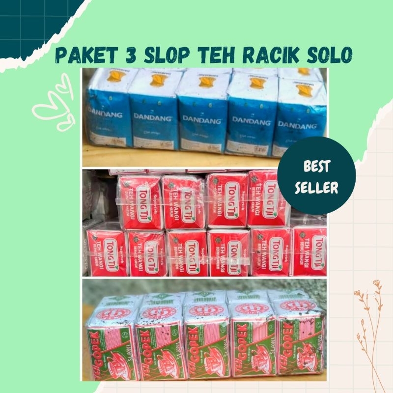 

Paket 3 Slop Teh racik Solo isi 30 pcs