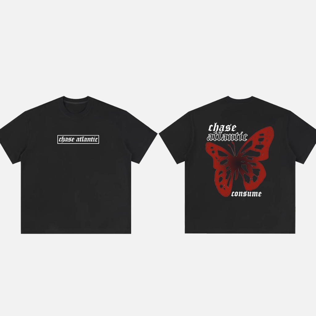 Chase Atlantic Lengan pendek yang bagus Blus juga dikenakan oleh pria dan wanita T-shirt pria cetak