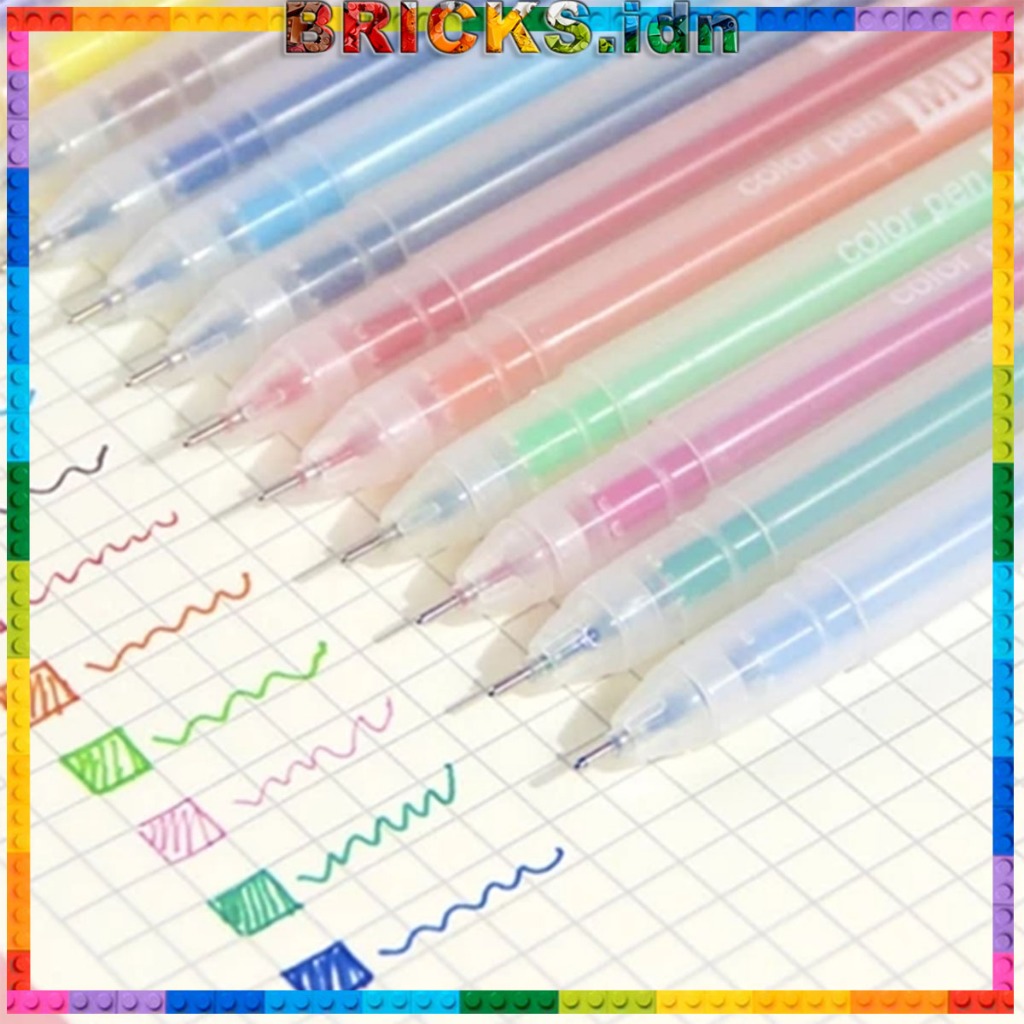 

Pulpen Warna Warni Gel Pen Aesthetic 0.5mm AT20