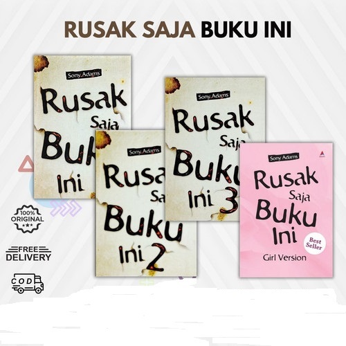Buku Gabut bisa di Sobek Judul rusak saja buku ini 1 2 3 The Journal & Girl Version sony adams ns in